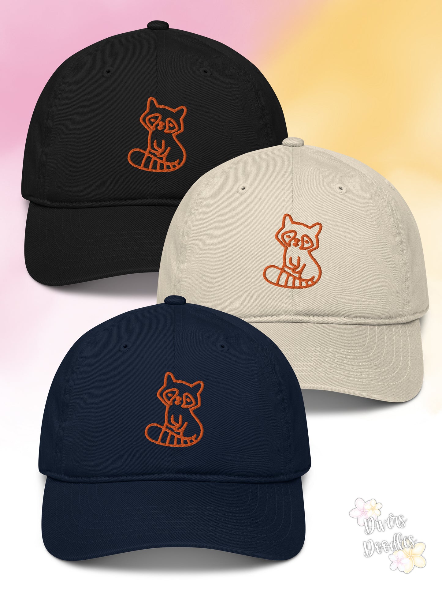 Red Panda Organic Baseball Cap