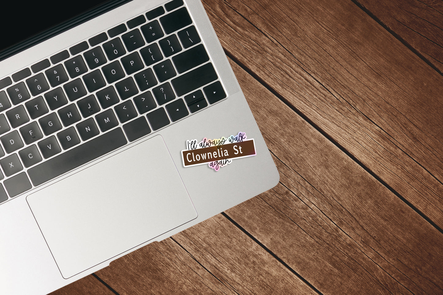 Clownelia Street Sign Sticker