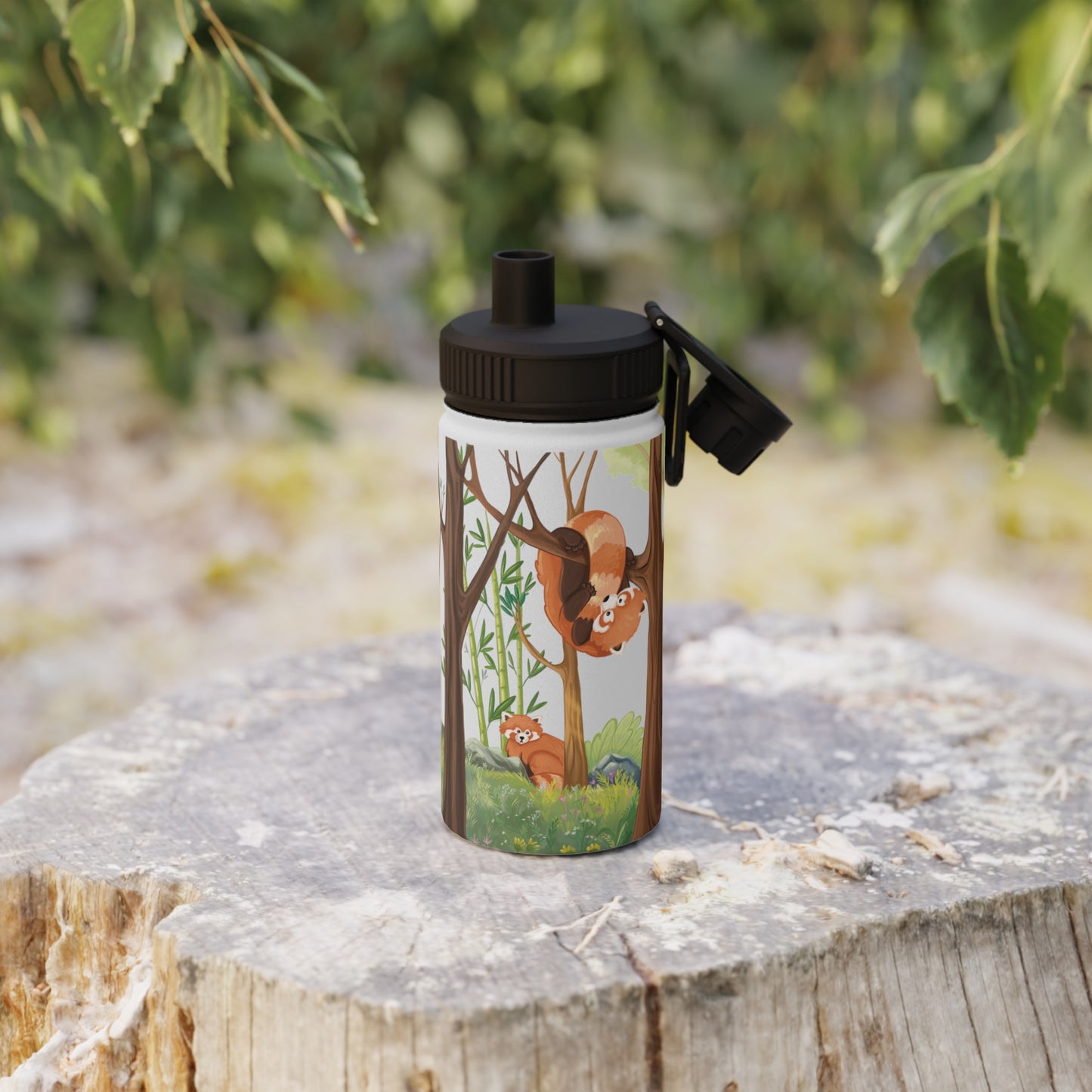 Red Panda Sports Water Bottle