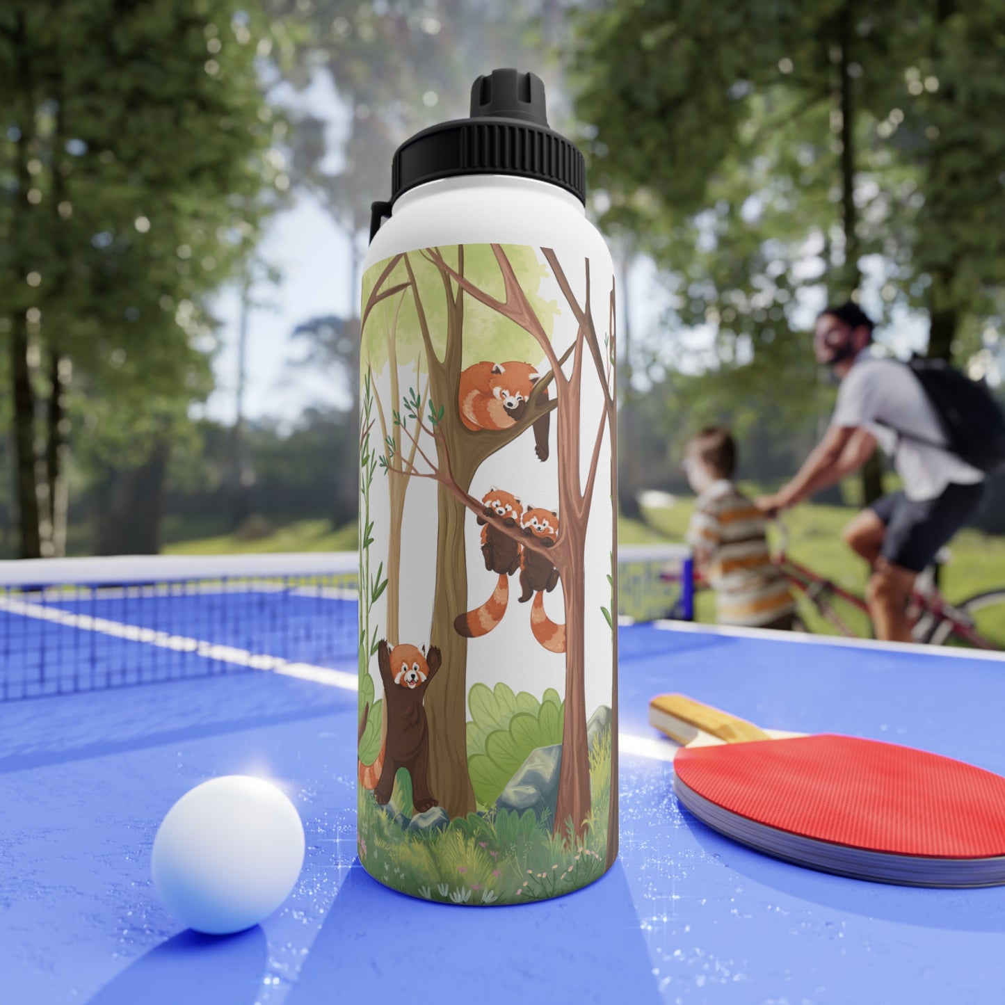 Red Panda Sports Water Bottle