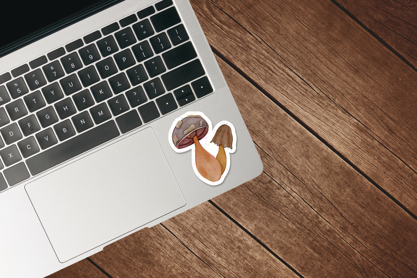 Double Mushroom Holographic Sticker