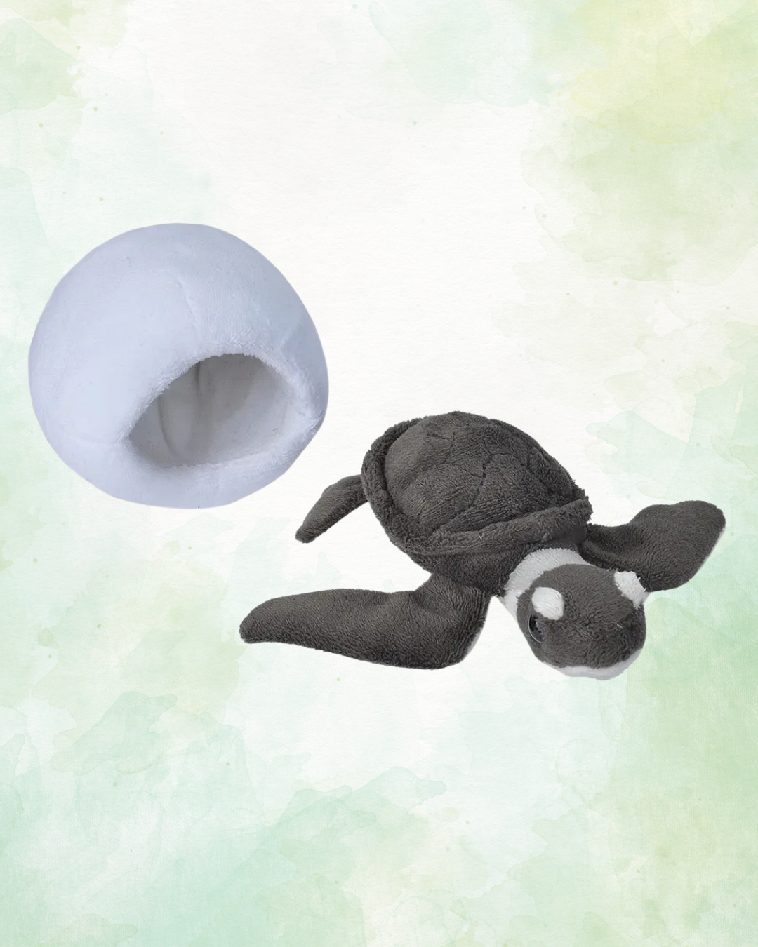 Hatchling Sea Turtle Plush in Egg – Kids Stuffed Animal for Ocean Lovers & Little Explorers