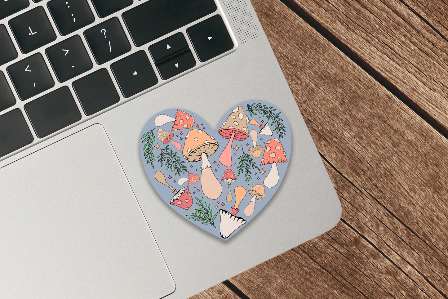Mushroom Heart Sticker