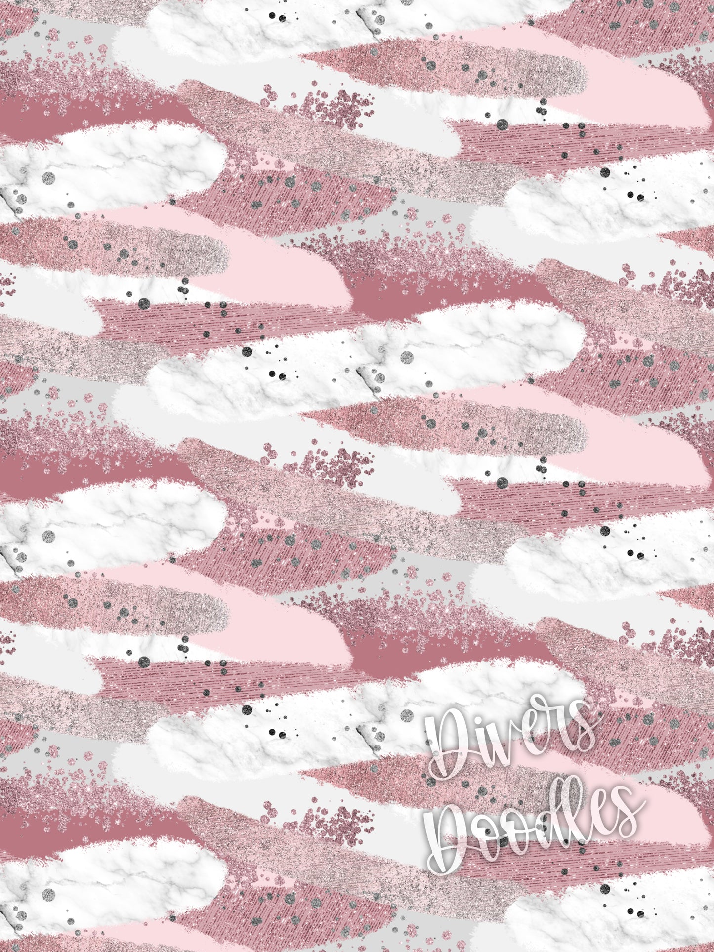 Pink and White Digital Paper, Seamless Pattern for Fabric, Rose Gold Digital Paper, Brush Stroke Paper, For Commercial Use, Seamless File