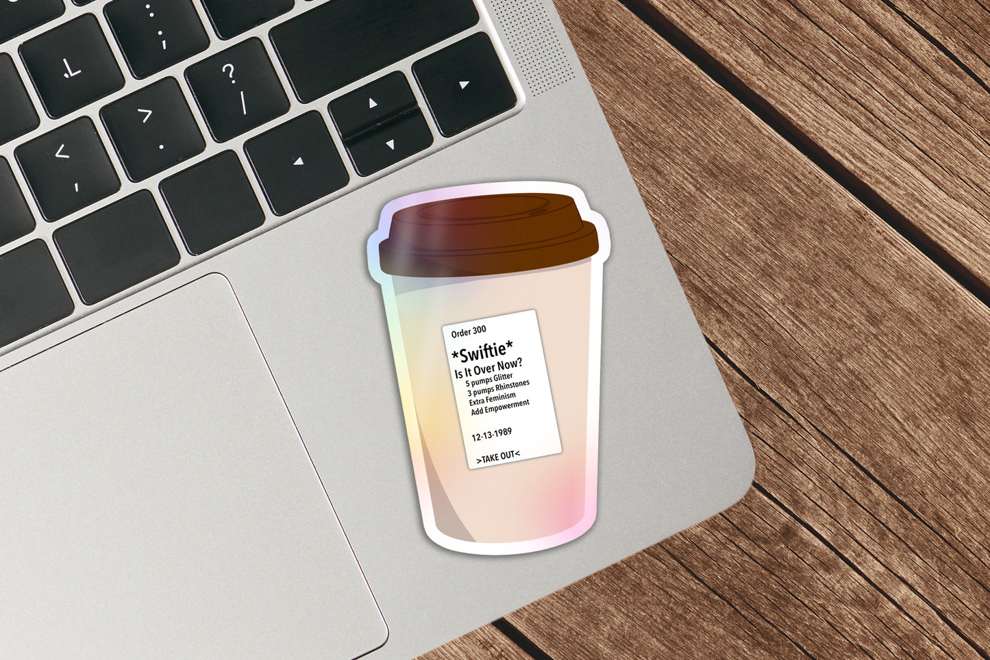 300 Take Out Coffees Later Sticker