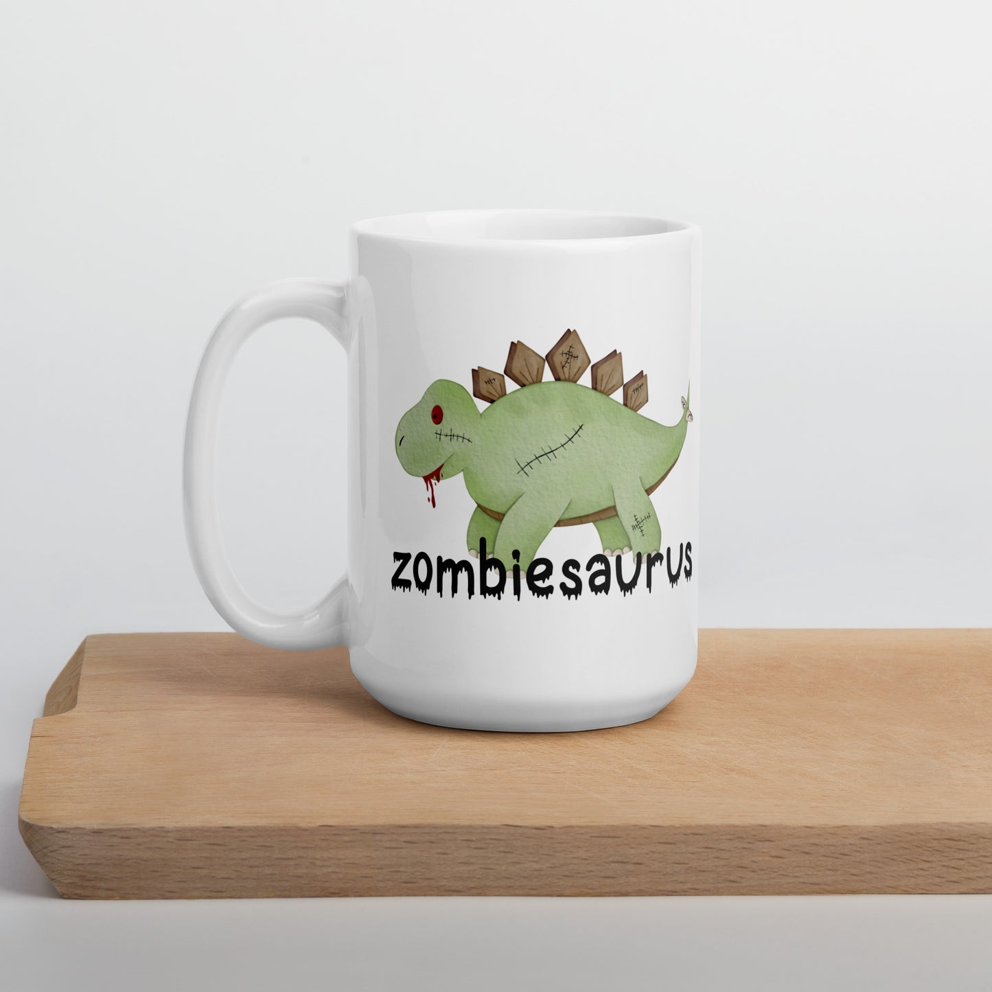 Zombiesaurus Halloween Dinosaur Coffee Mug