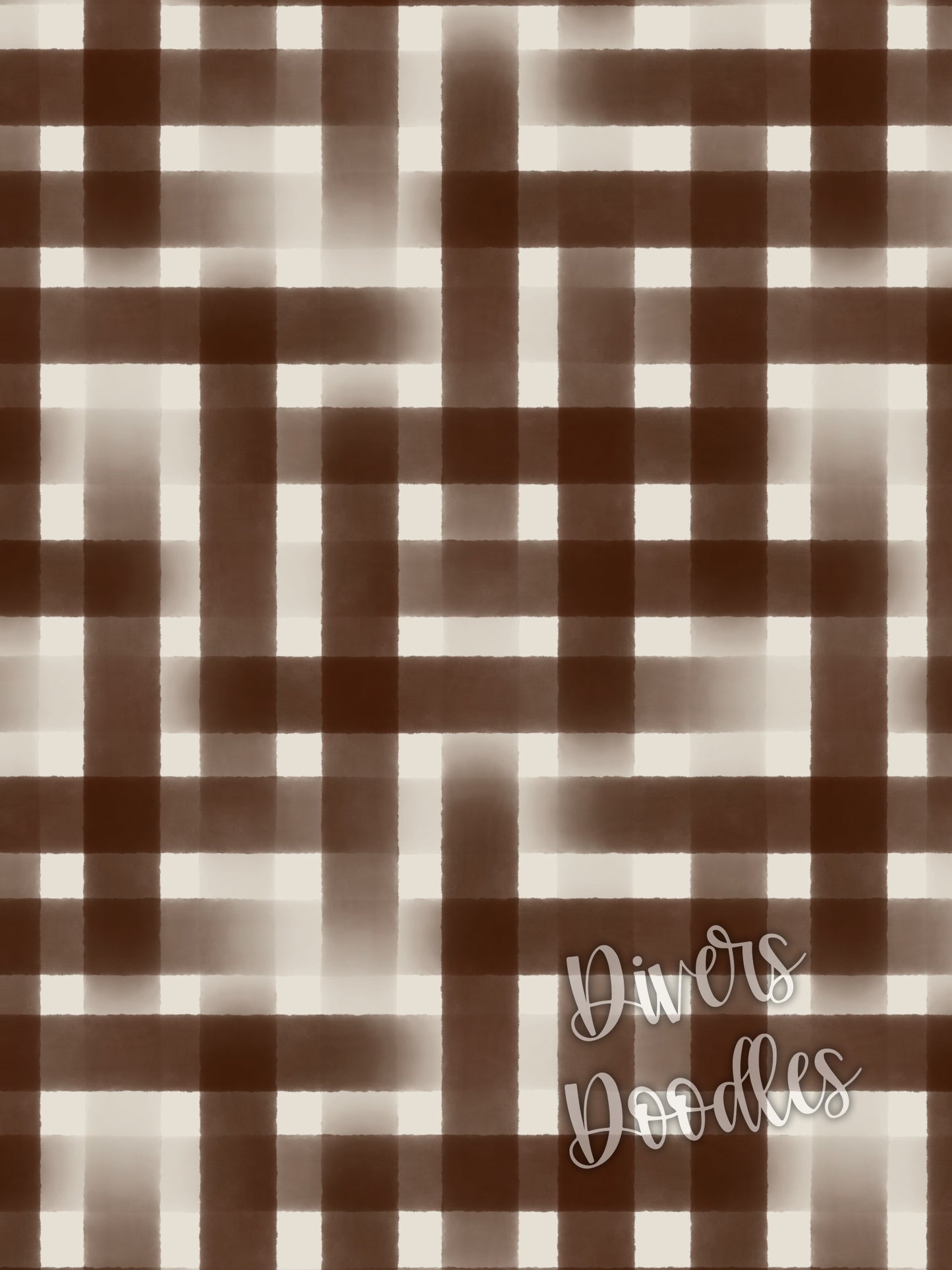 Brown Digital Paper, Gingham Digital Paper, Plaid Seamless Files, Fall Plaid Seamless Pattern, Printable Scrapbook Paper, Commercial Use PNG