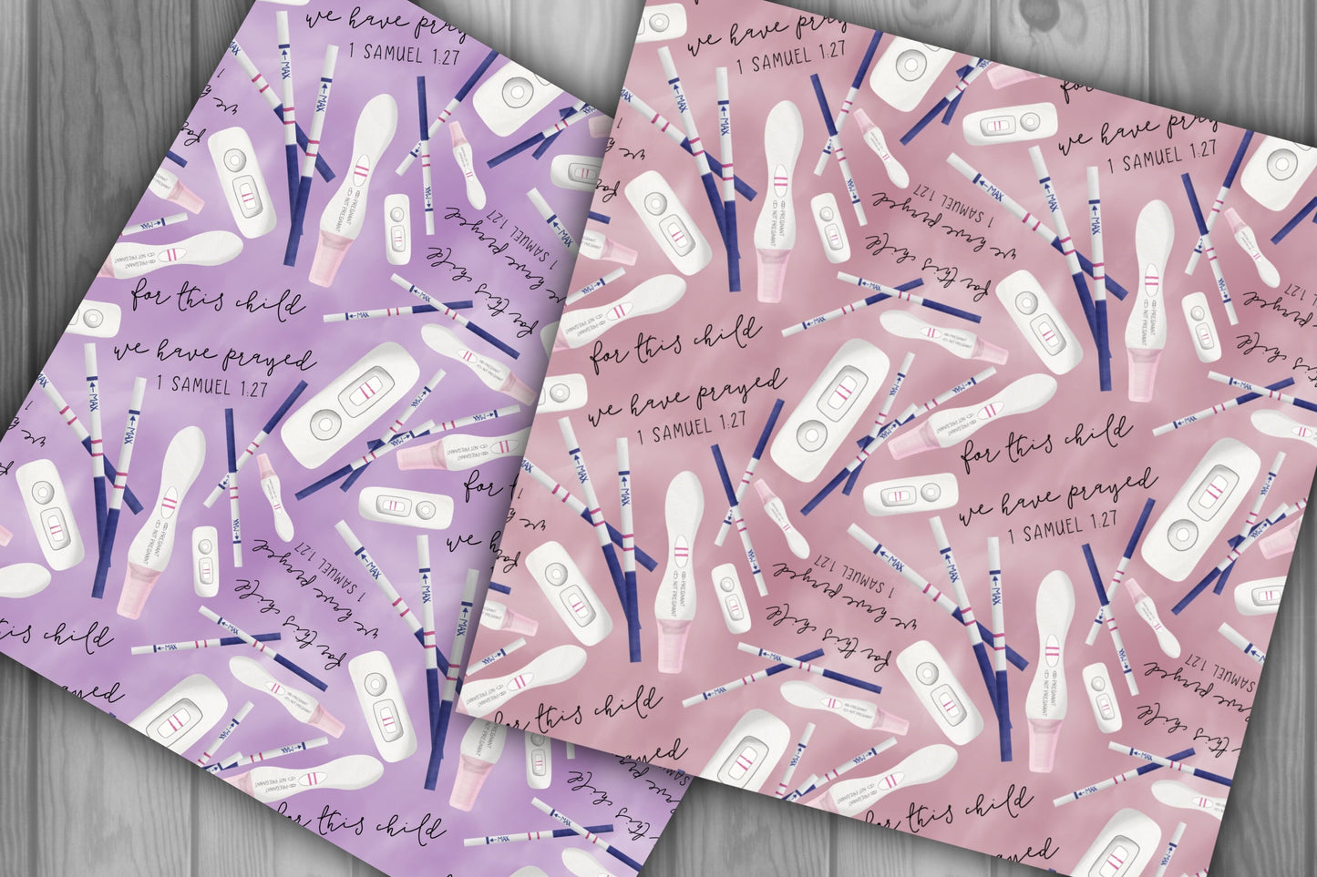Pregnancy Announcement Seamless Patterns, Hand Drawn Digital Paper Pack for Commercial Use, Baby Scrapbook Paper, Baby Shower Invitation