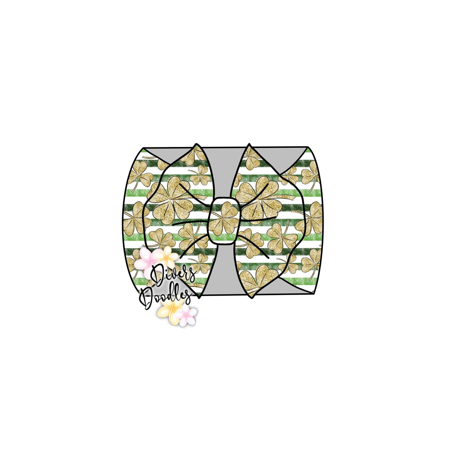 Gold Glitter Digital Paper, St Patricks Day Digital Download, Four Leaf Clover