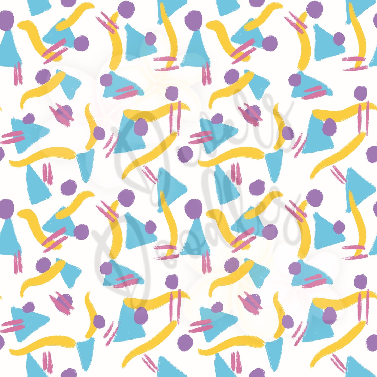 90's Geometric Seamless Pattern