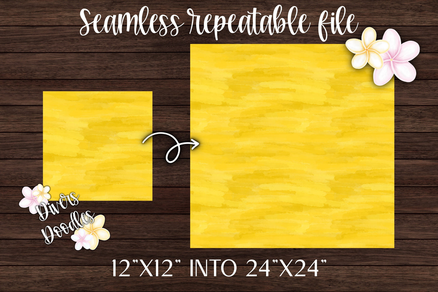 Yellow Digital Paper For Boys, Summer Seamless Pattern, Sun Seamless Digital File, Seamless File for Fabric, Yellow Watercolor Paper