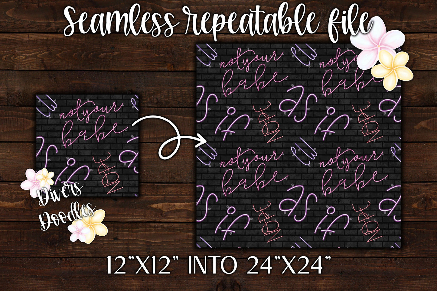 Anti Valentines Day Neon Light Seamless Pattern