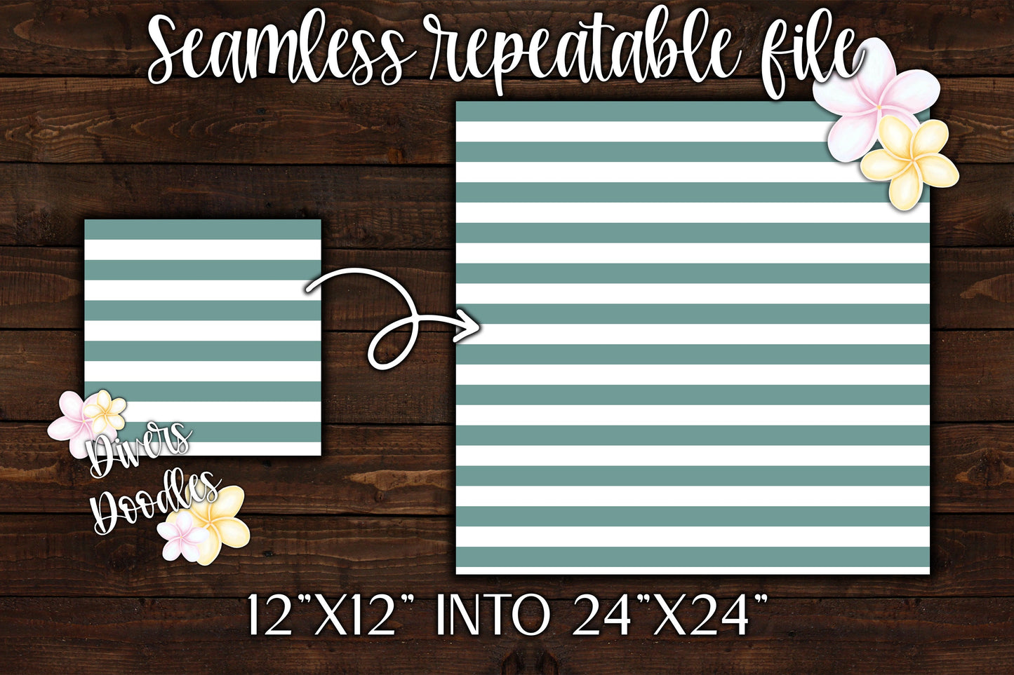 Blue Striped Digital Paper for Boys, Surface Pattern Design, Boho Stripe Seamless Pattern For Fabric, Muted Retro Seamless File, Duck Season