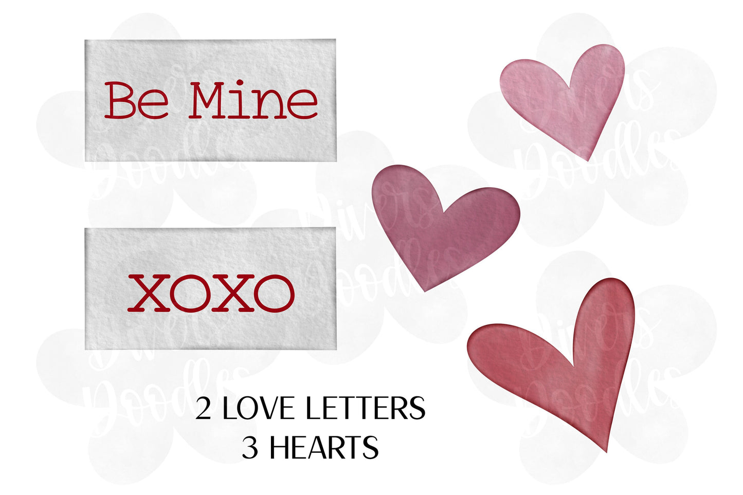 Valentines Day Clipart for Teachers, Cute Dinosaur Clipart for Commercial Use, Valentines Day PNG for Stickers, DIY Clipart, Watercolor