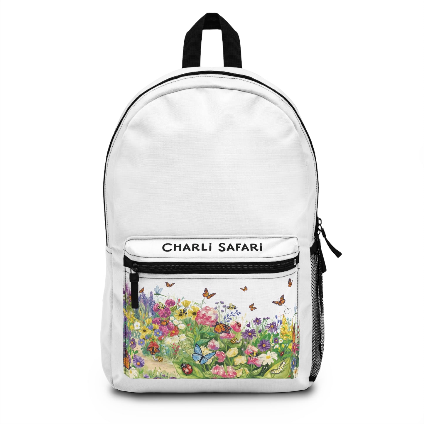 Charli Safari White Monarch Butterfly Backpack