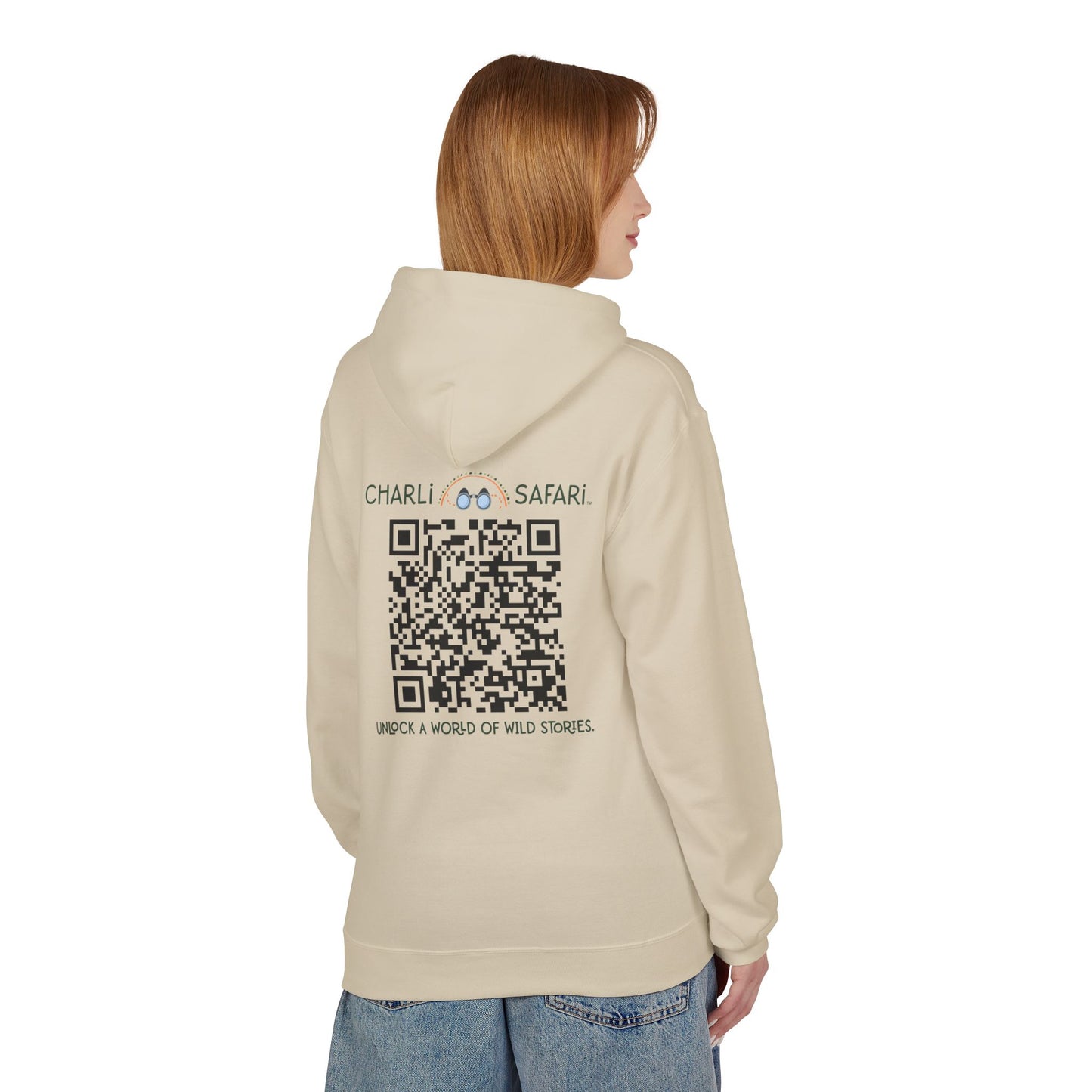 Safari Adventure Unisex Hoodie - Perfect for Nature Lovers, Adventurers, Charli Safari, Gift for Kids, Camping and Wildlife Enthusiasts