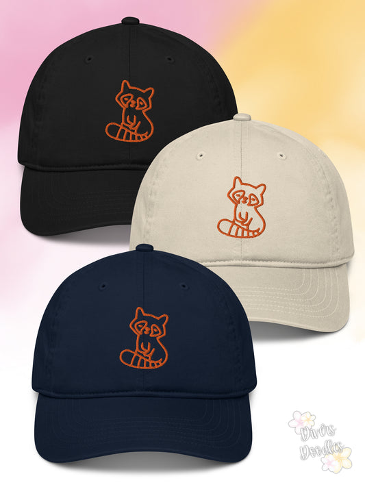 Red Panda Organic Baseball Cap
