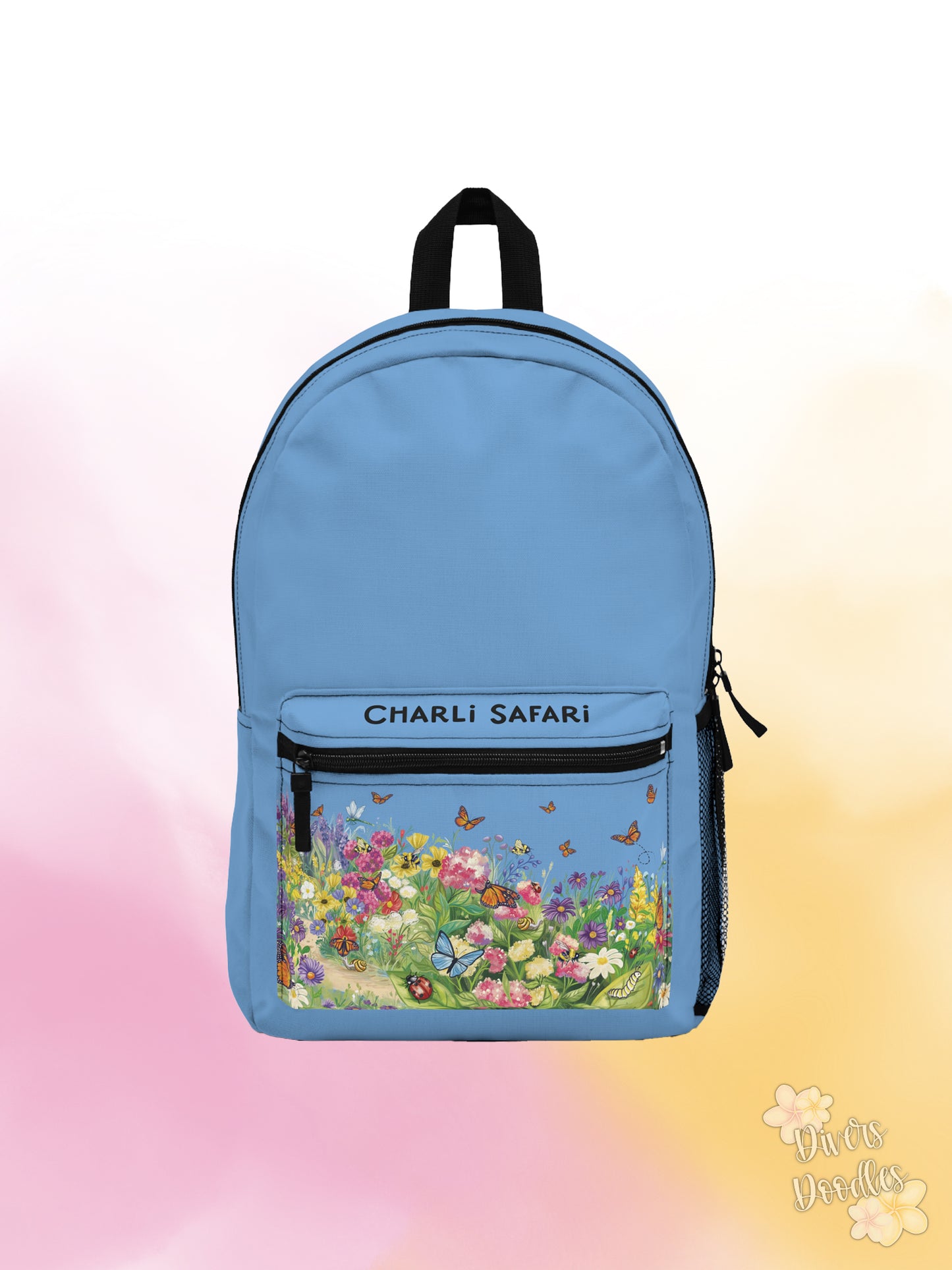 Charli Safari Blue Monarch Butterfly Backpack