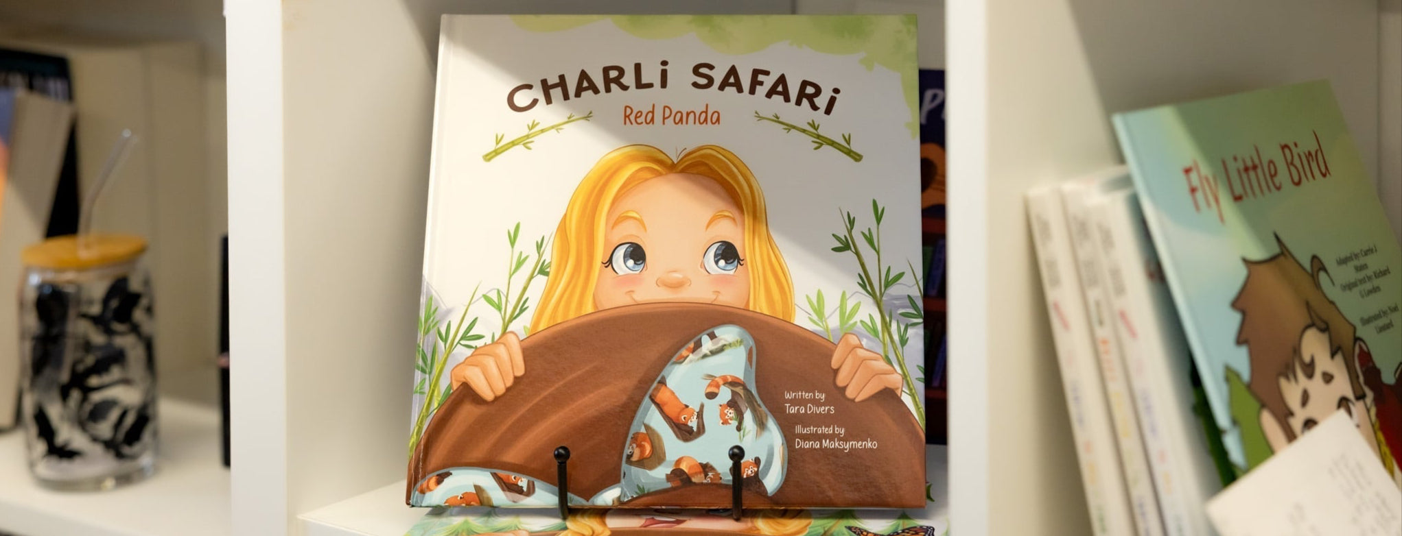 Red panda book in bookstore