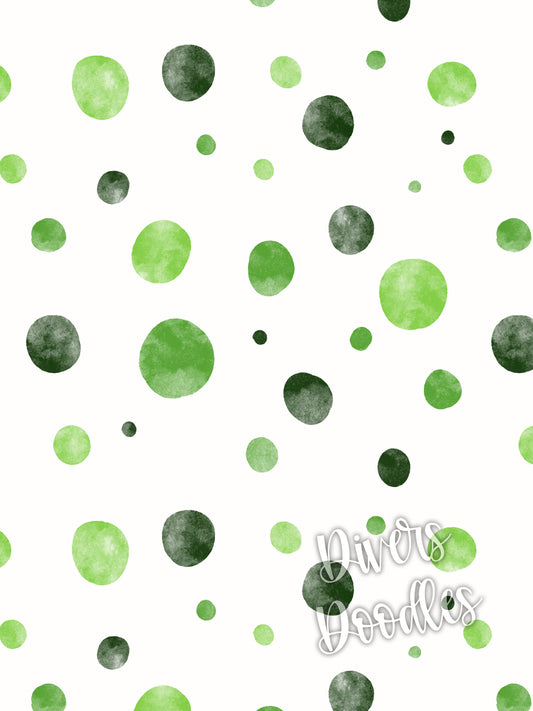 Dot Digital Paper, Boy Seamless Pattern, St Pattys Day Digital Download, Seamless File For Fabric, Green Watercolor Seamless