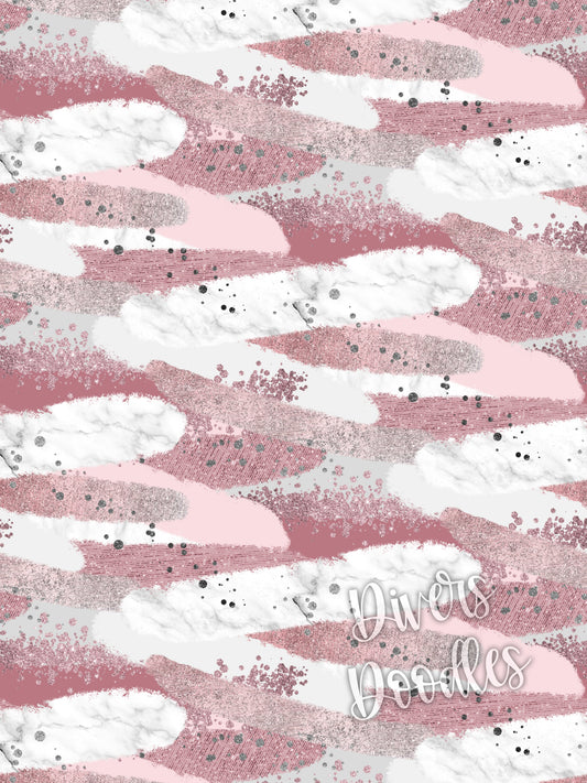 Pink and White Digital Paper, Seamless Pattern for Fabric, Rose Gold Digital Paper, Brush Stroke Paper, For Commercial Use, Seamless File