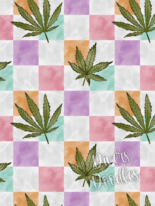 Groovy Large Marijuana Seamless