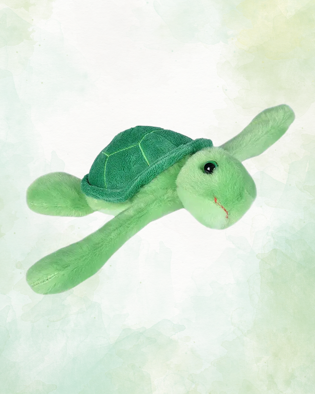 Sea Turtle Hugging Plush - Adventure Buddy with Snap Bracelet Flippers