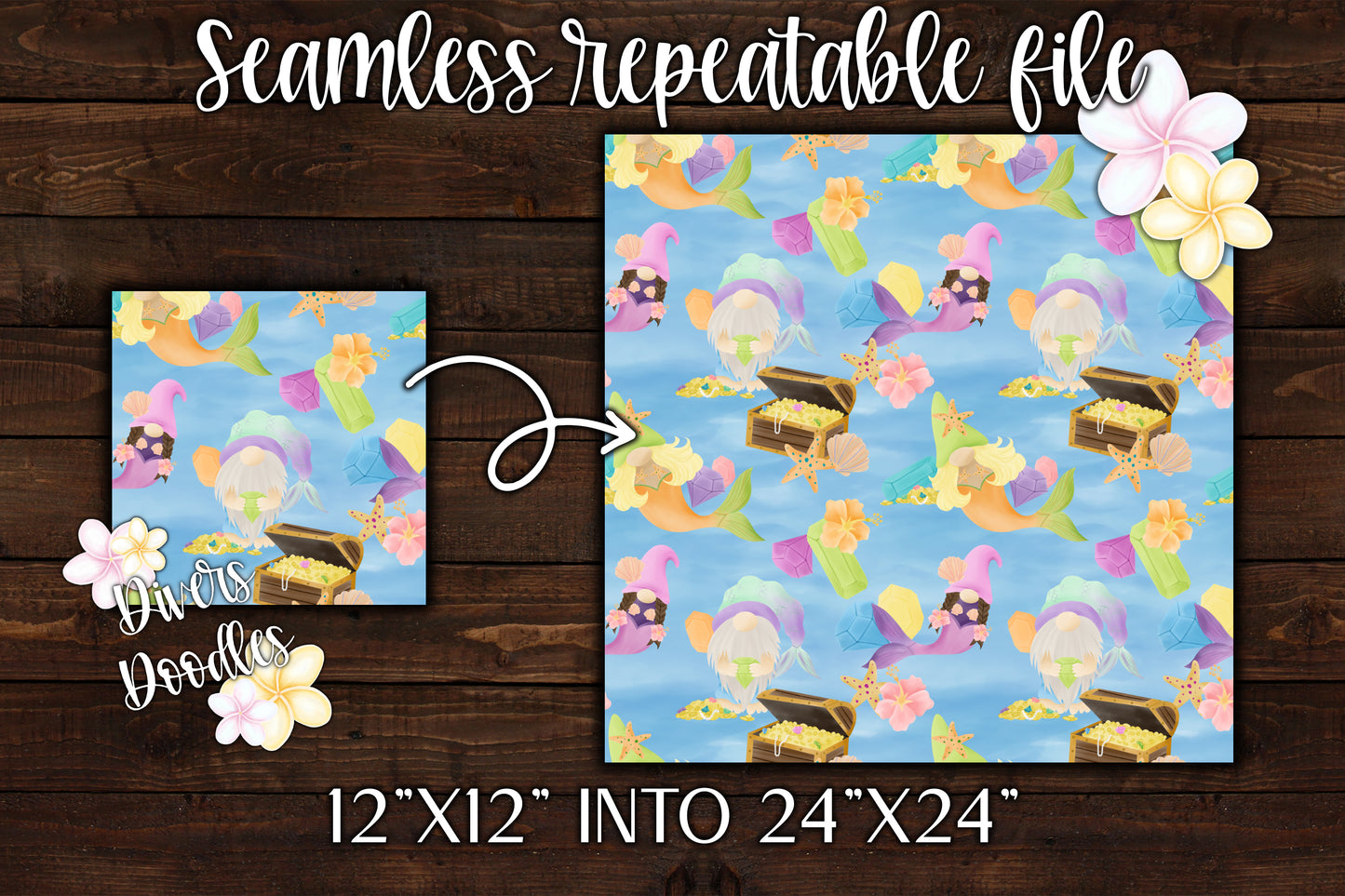 Gnomaid Seamless Pattern