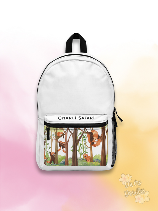 Charli Safari White Backpack