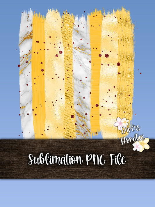 Yellow Brush Stroke PNG, Gold Brush Strokes File, Tumbler Sublimation Designs Downloads, Sublimation Designs For Mugs, Commercial Use