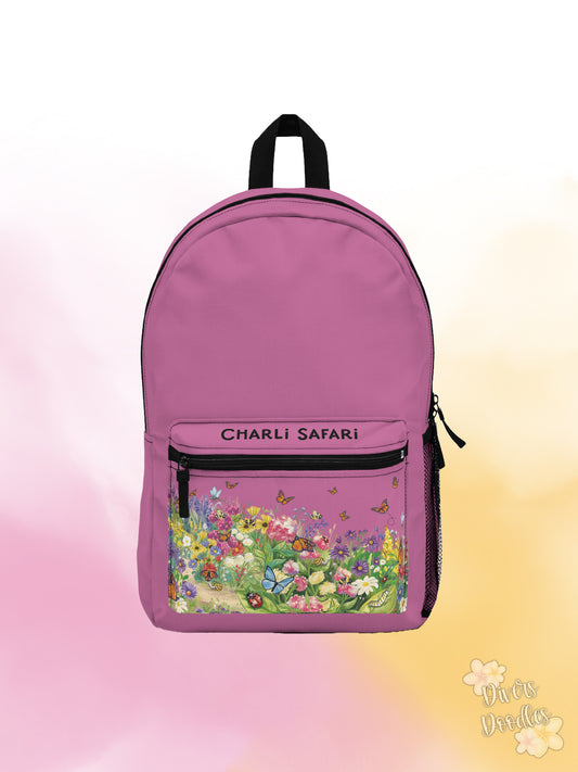 Charli Safari Pink Monarch Butterfly Backpack