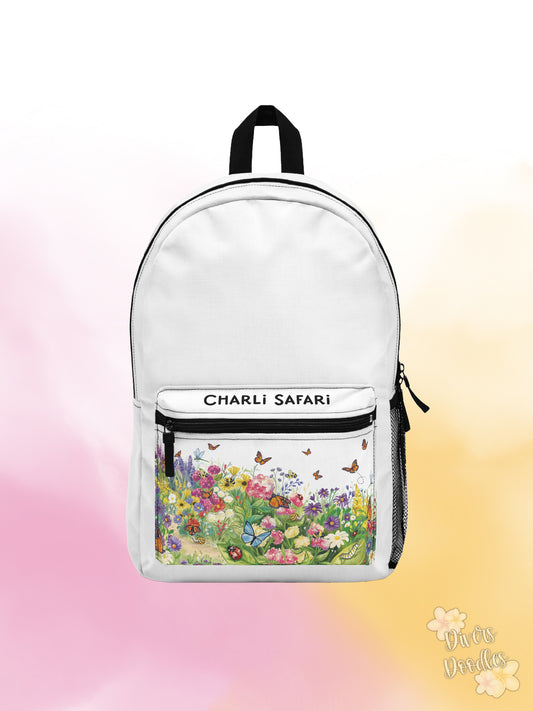 Charli Safari White Monarch Butterfly Backpack