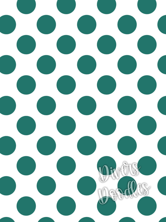 Blue Polka Dot Digital Paper, Seamless Pattern For Kids, Seamless File for Fabric, Teal Scrapbook Paper, Nautical Seamless File