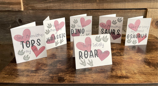Dinosaur Valentines Day Cards for Kids, Cute Dinosaur Stickers, Valentines For Classroom, Valentines for Preschool, Dinosaur Sticker Sheet